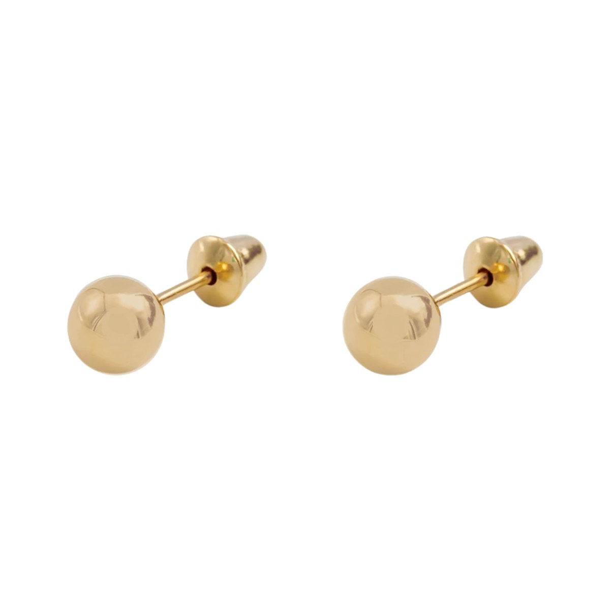 Brinco Baby Bolinha Ouro 18k