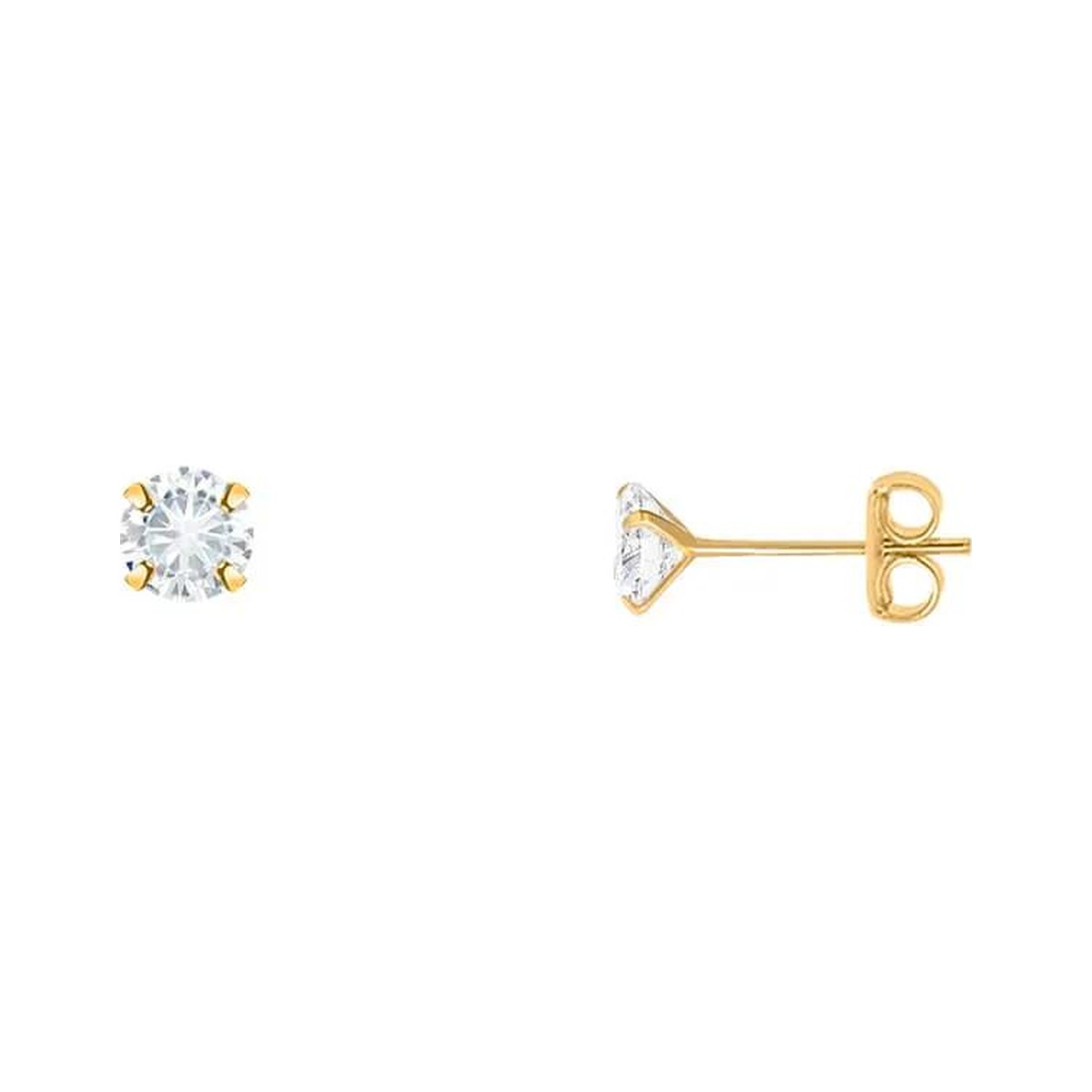 Brinco Ponto de Luz PP Banhado a Ouro 18k