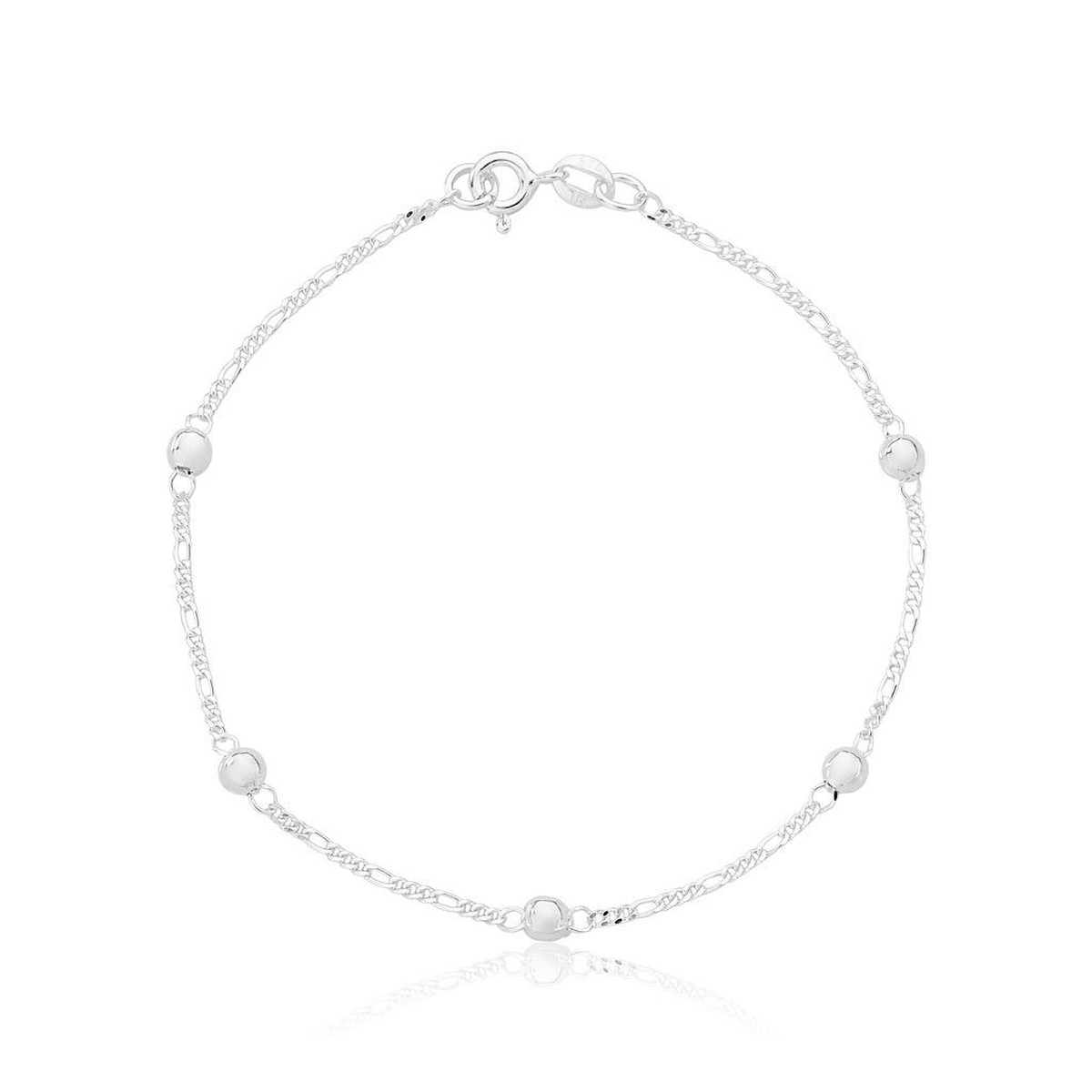 Pulseira Baby Infantil Bolinhas Prata 925
