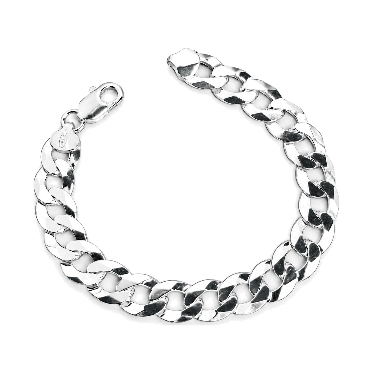 Pulseira Elo Grumet 12mm Prata 925