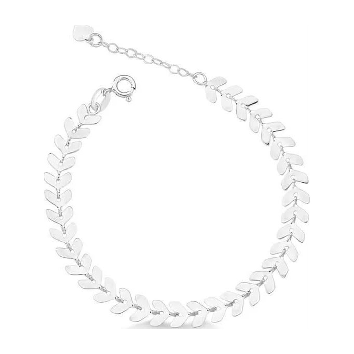 Pulseira Escama de Peixe Prata 925