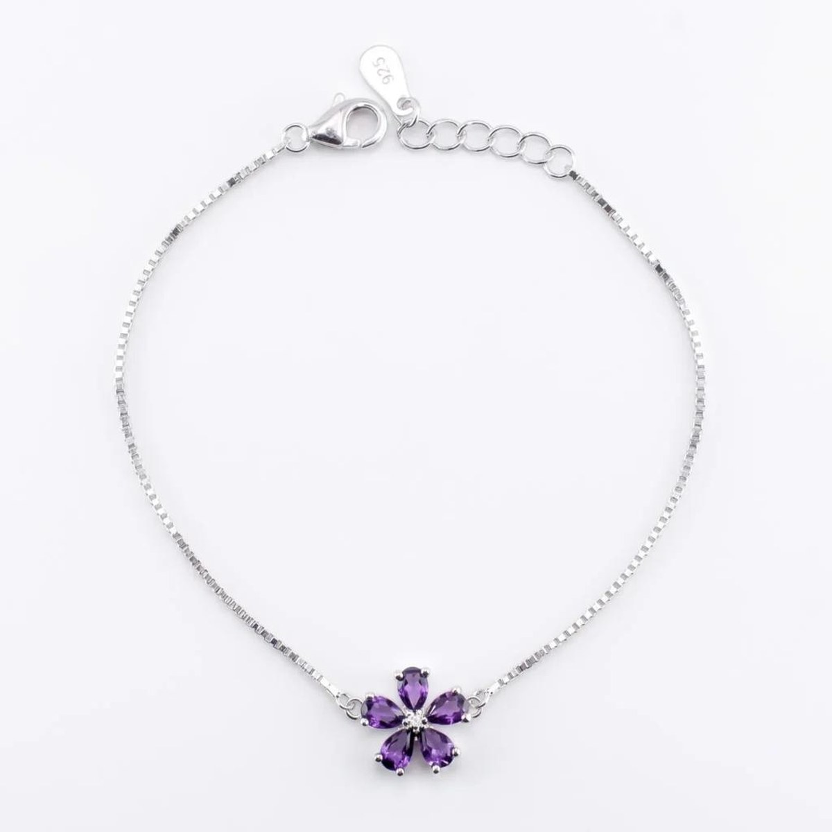 Pulseira Flor Lilás